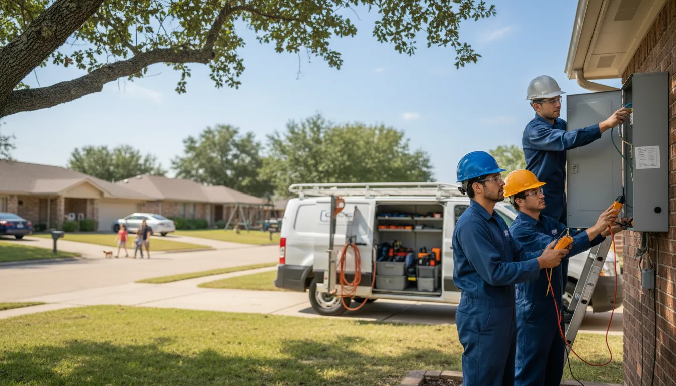 Certified electrician providing emergency electrical services in Corrigan, TX